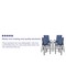 Flash Furniture 4PK Navy Outdoor Barstools with Flex Material 4-JJ-092H-NV-GG - alternate 10
